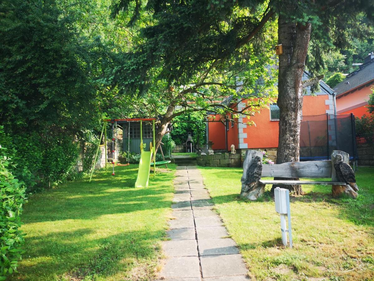 Villa Ferienhaus Franz - An Der Elbe, Mit Grossem Garten à Pirna Extérieur photo